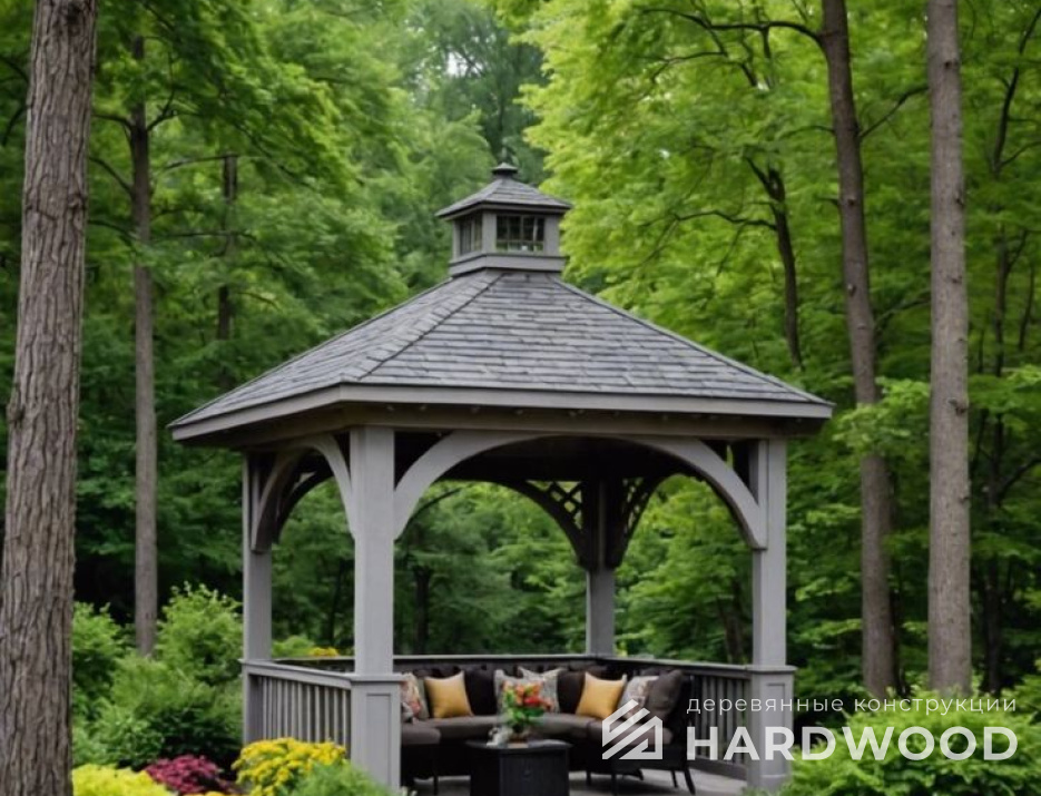 Арка беседка в восточном стиле №86 - фото 1874